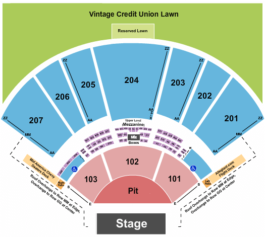 Hollywood Casino Amphitheatre Tyler Childers Seating Chart
